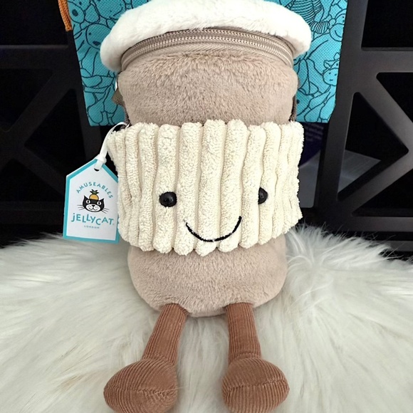 ☕️ Amuseables Coffee-To-Go Bag - comes w/dust bag (NWT/NIB) - Picture 2 of 6